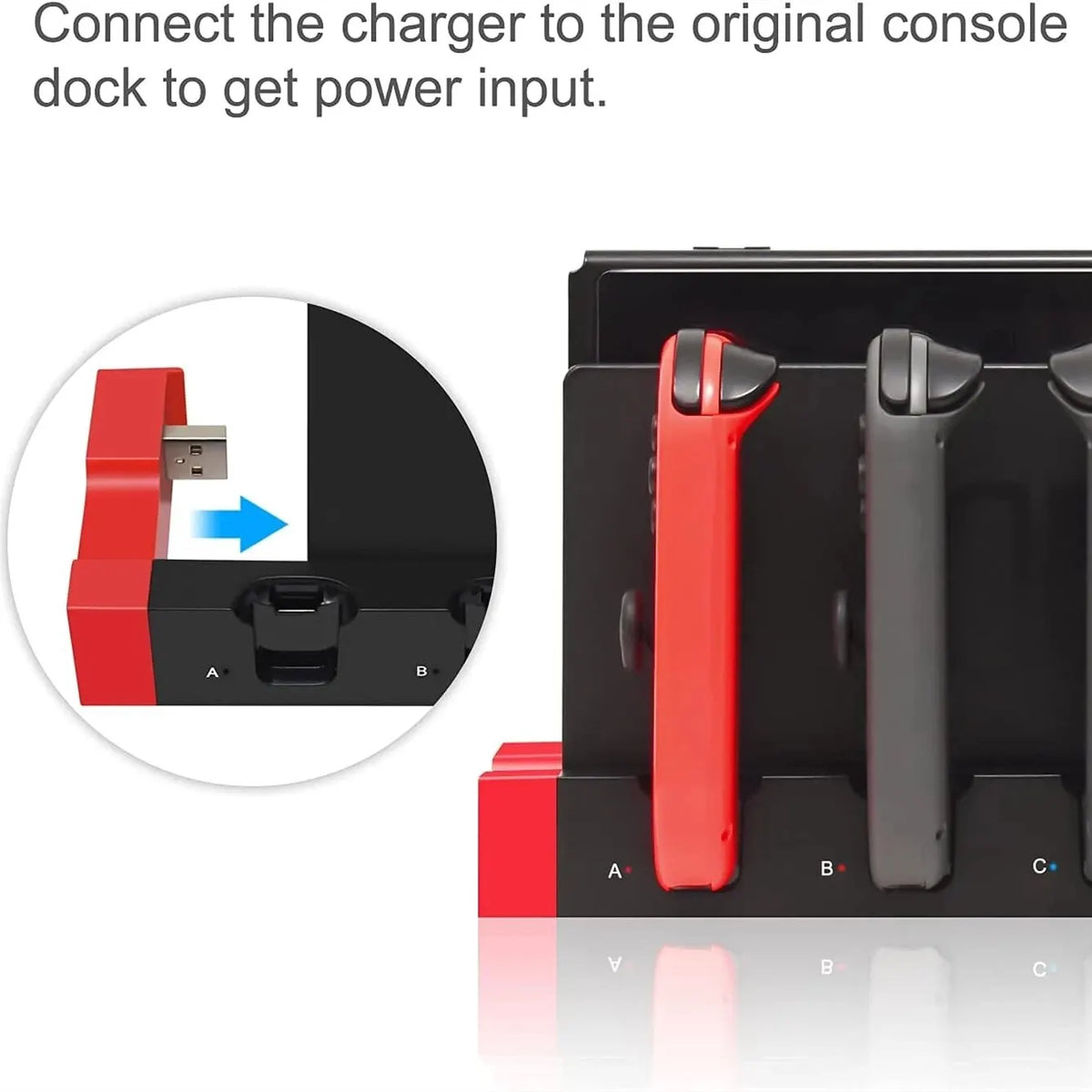 Stazione di Ricarica Joycon IPEGA PG-9186 – 4 Controller, Nintendo Switch e OLED