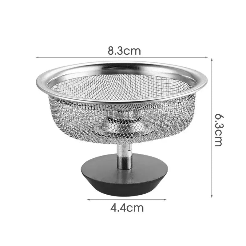 Filtro Scarico Lavello in Acciaio Inox – Antiodore, per Bagno, Cucina e Pavimento