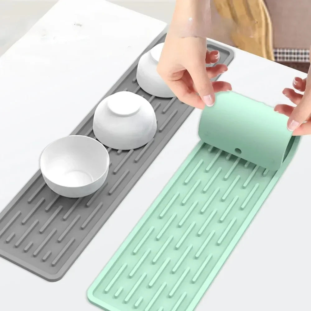 Tappetino Scolapiatti in Silicone HOMEFISH – Antiscivolo, per Lavello e Cucina