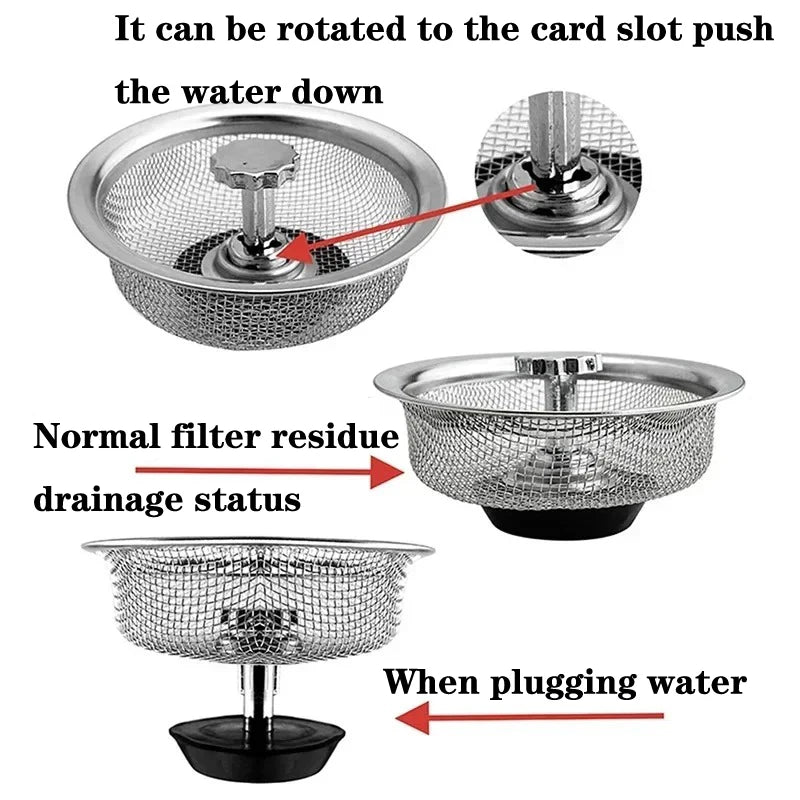 Filtro Scarico Lavello in Acciaio Inox – Antiodore, per Bagno, Cucina e Pavimento
