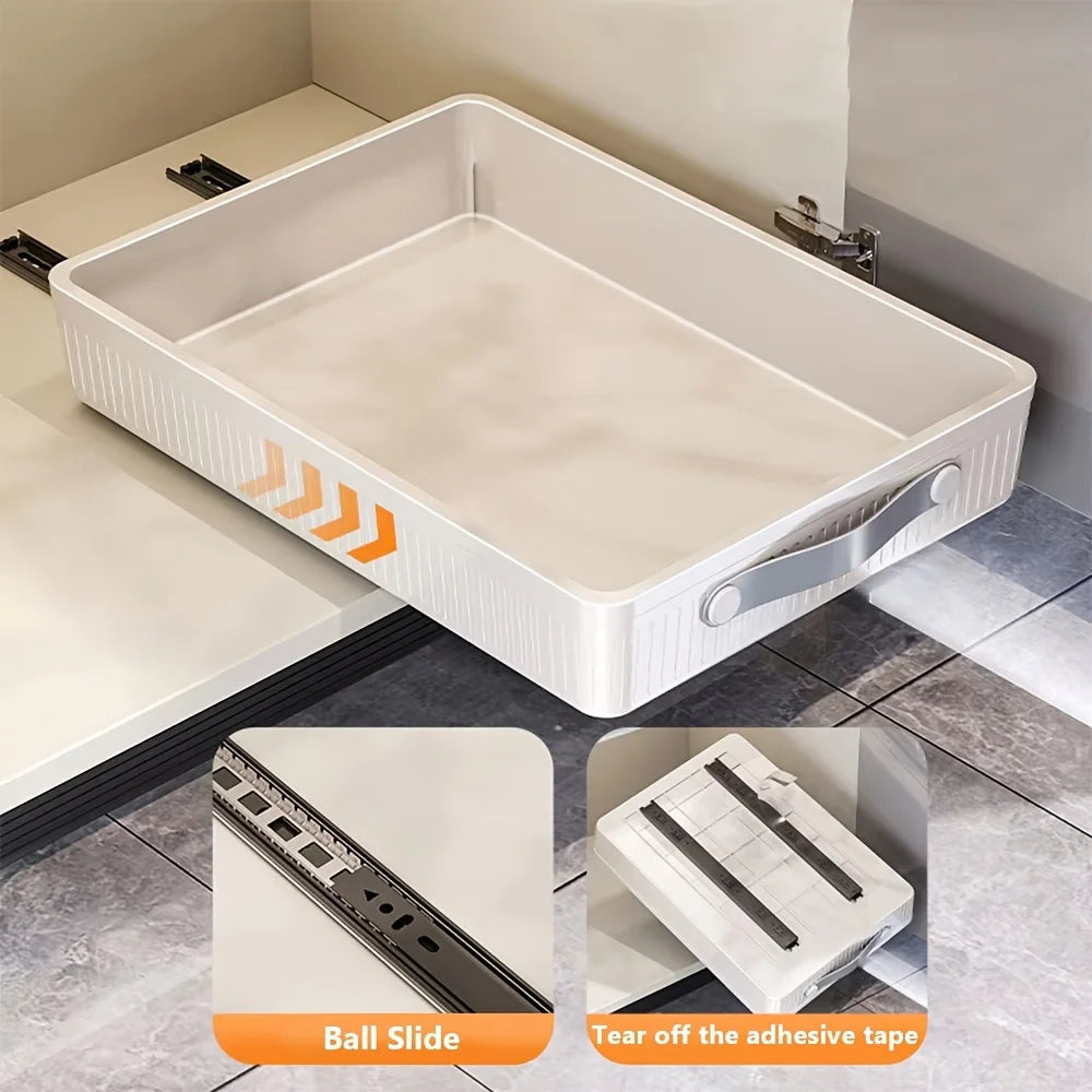 Scatola Portaoggetti Estraibile per Cassetti e Armadi Cucina – Organizer Spezie