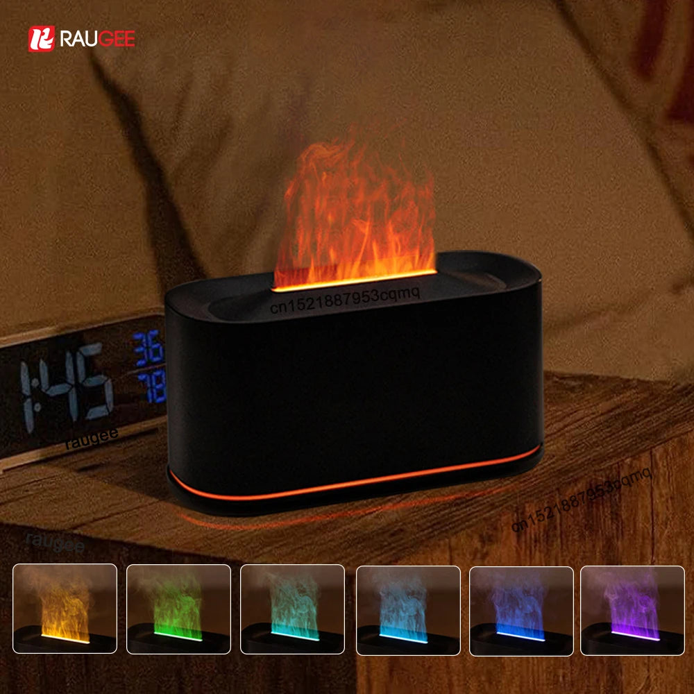 Umidificatore Diffusore Aromi a Fiamma – Mini, Luce Notturna, per Camera da Letto