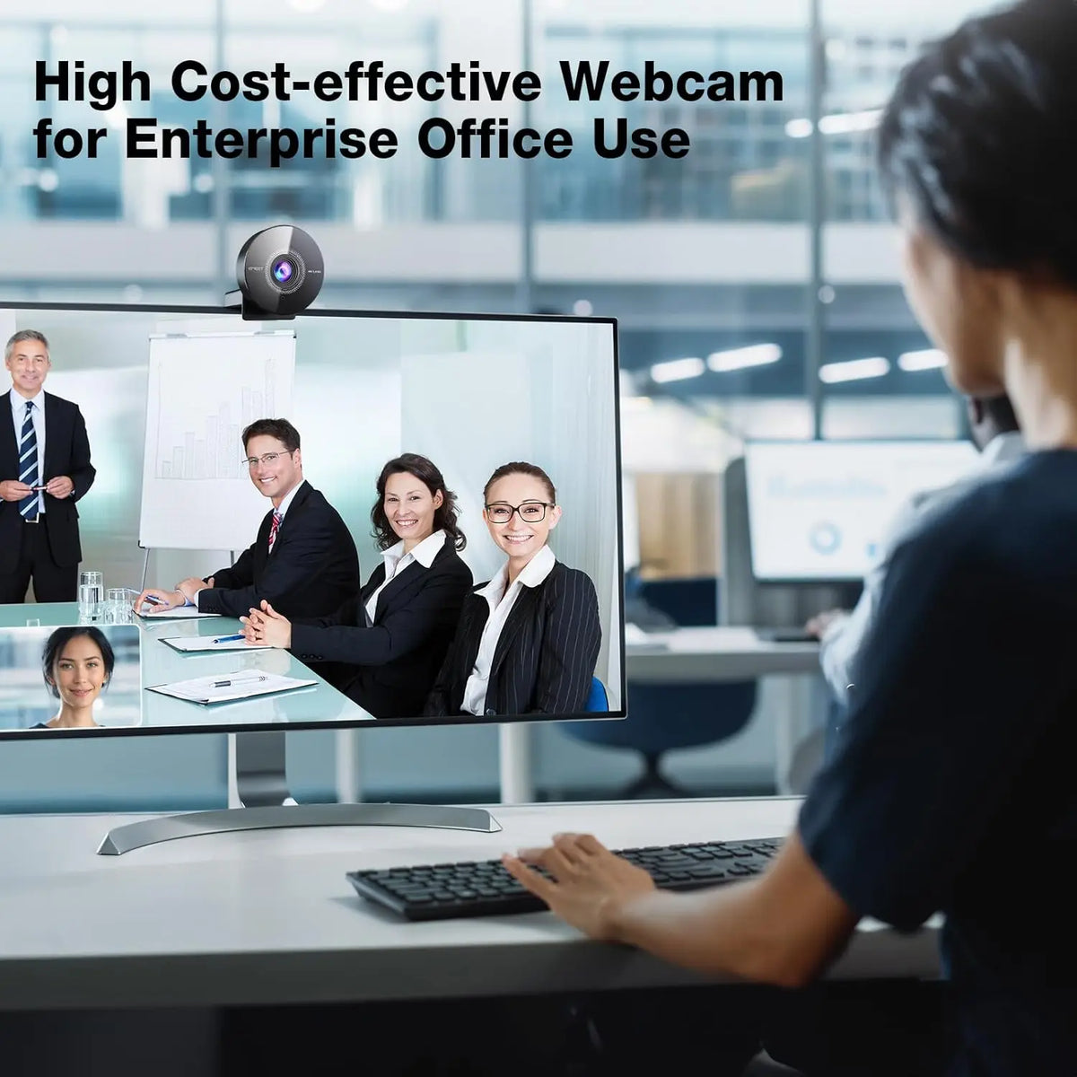 Webcam 4K EMEET 1080P 60fps – con Microfono, USB, per PC, Desktop e Laptop