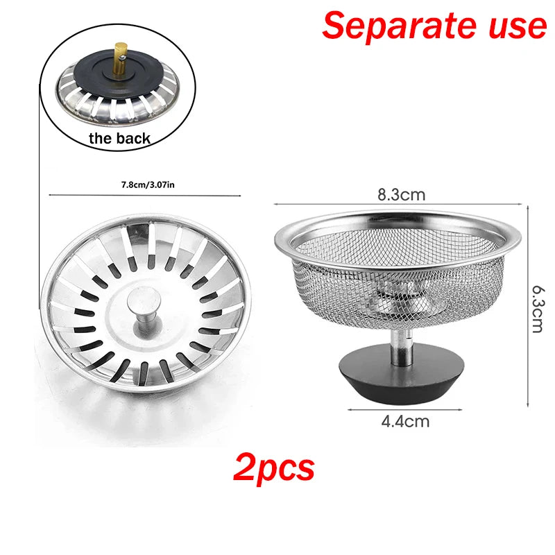 Filtro Scarico Lavello in Acciaio Inox – Antiodore, per Bagno, Cucina e Pavimento