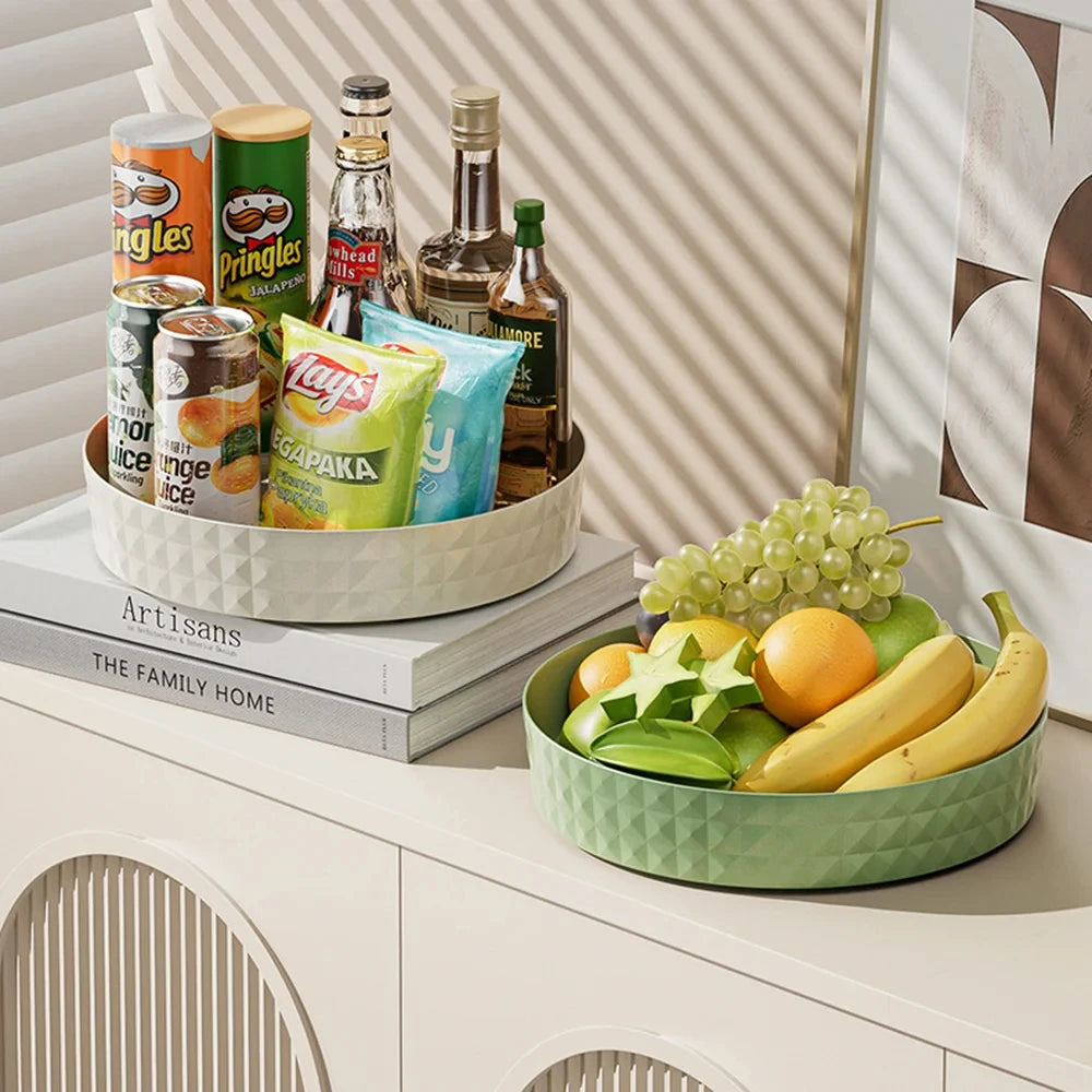 Rack Spezie Girevole 360° – Organizer da Cucina Rotondo, Antiscivolo, per Armadio