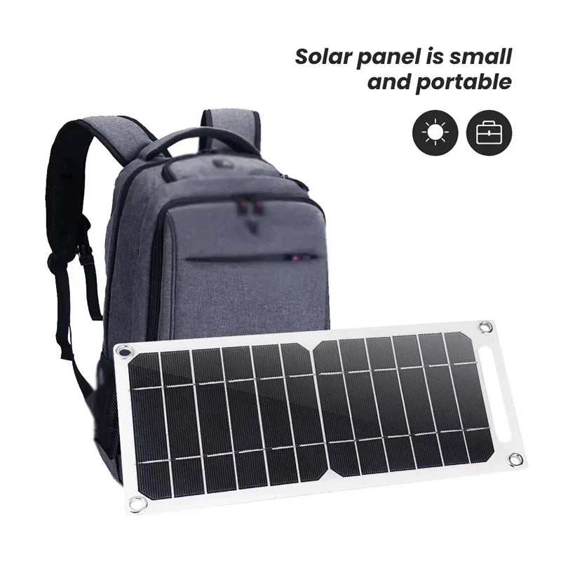 Pannello Solare Portatile 35W Sunpower – USB 5V, per Campeggio, Powerbank e Casa