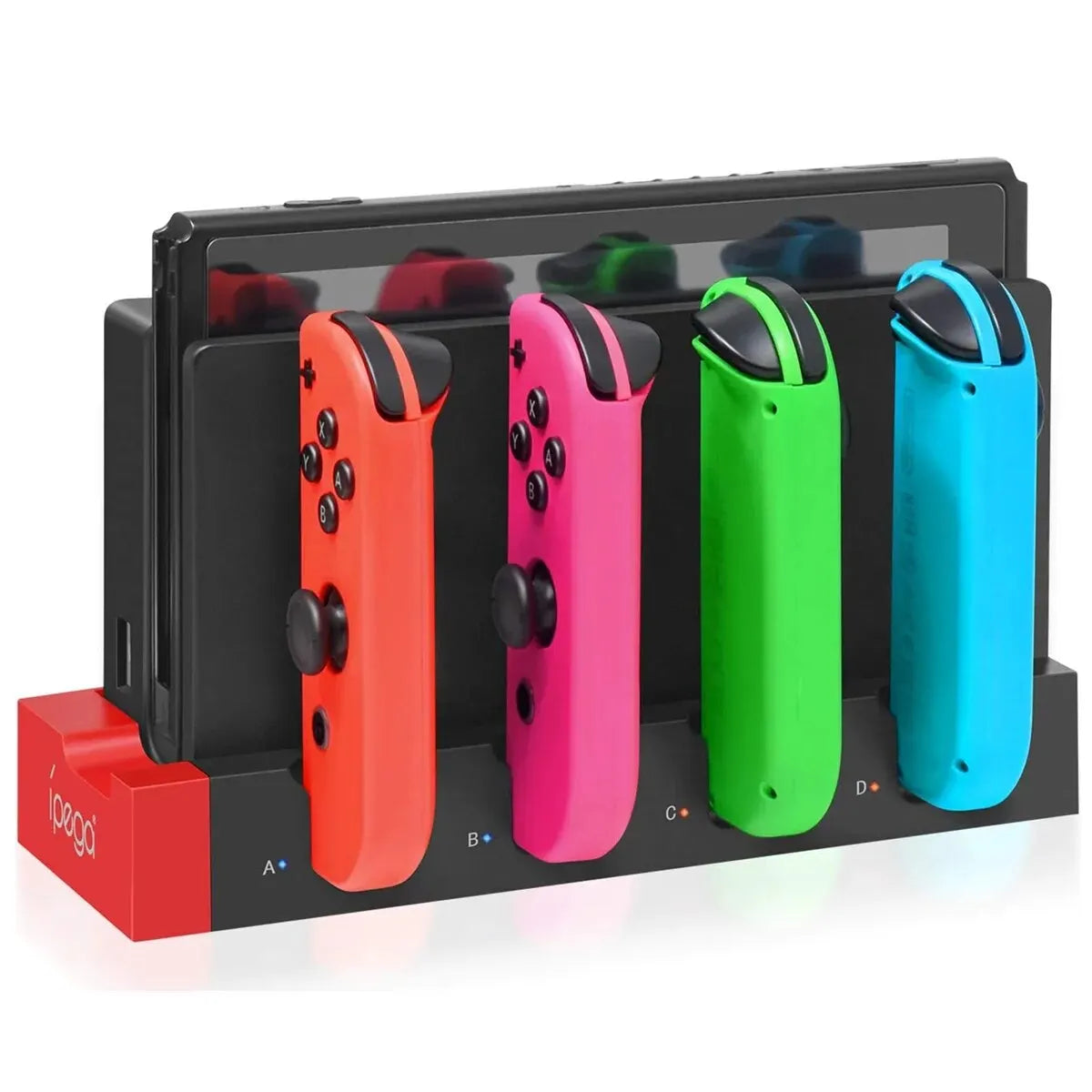 Stazione di Ricarica Joycon IPEGA PG-9186 – 4 Controller, Nintendo Switch e OLED