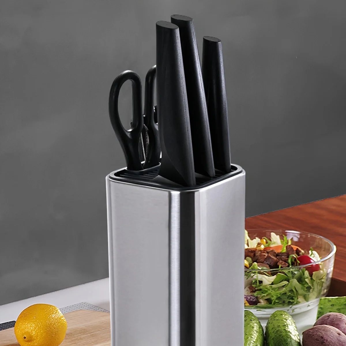 Portacoltelli da Cucina a Foro Singolo – Portaoggetti per Coltelli e Utensili