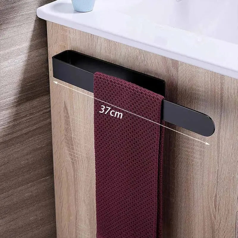 Portasciugamani Autoadesivo Senza Forare – per Bagno e Cucina, Acciaio Inox