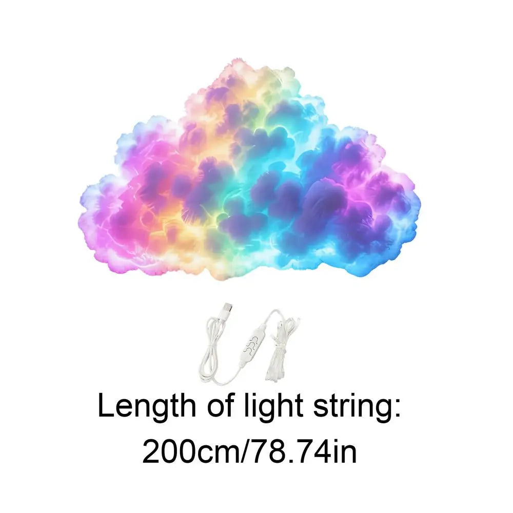 Lampada 3D LED Nuvola Thunder Cloud – Ritmo Musicale, USB, per Camera e Gaming