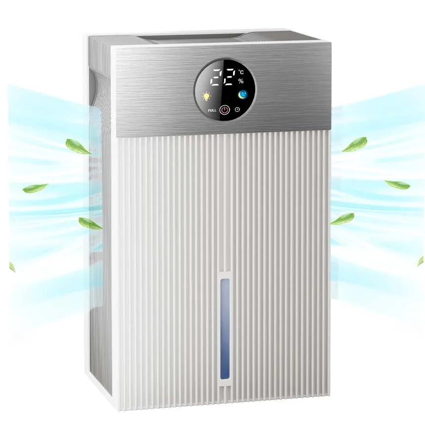 Deumidificatore 60 OZ per Casa – Silenzioso, Timer, 7 Colori LED, Spegnimento Automatico