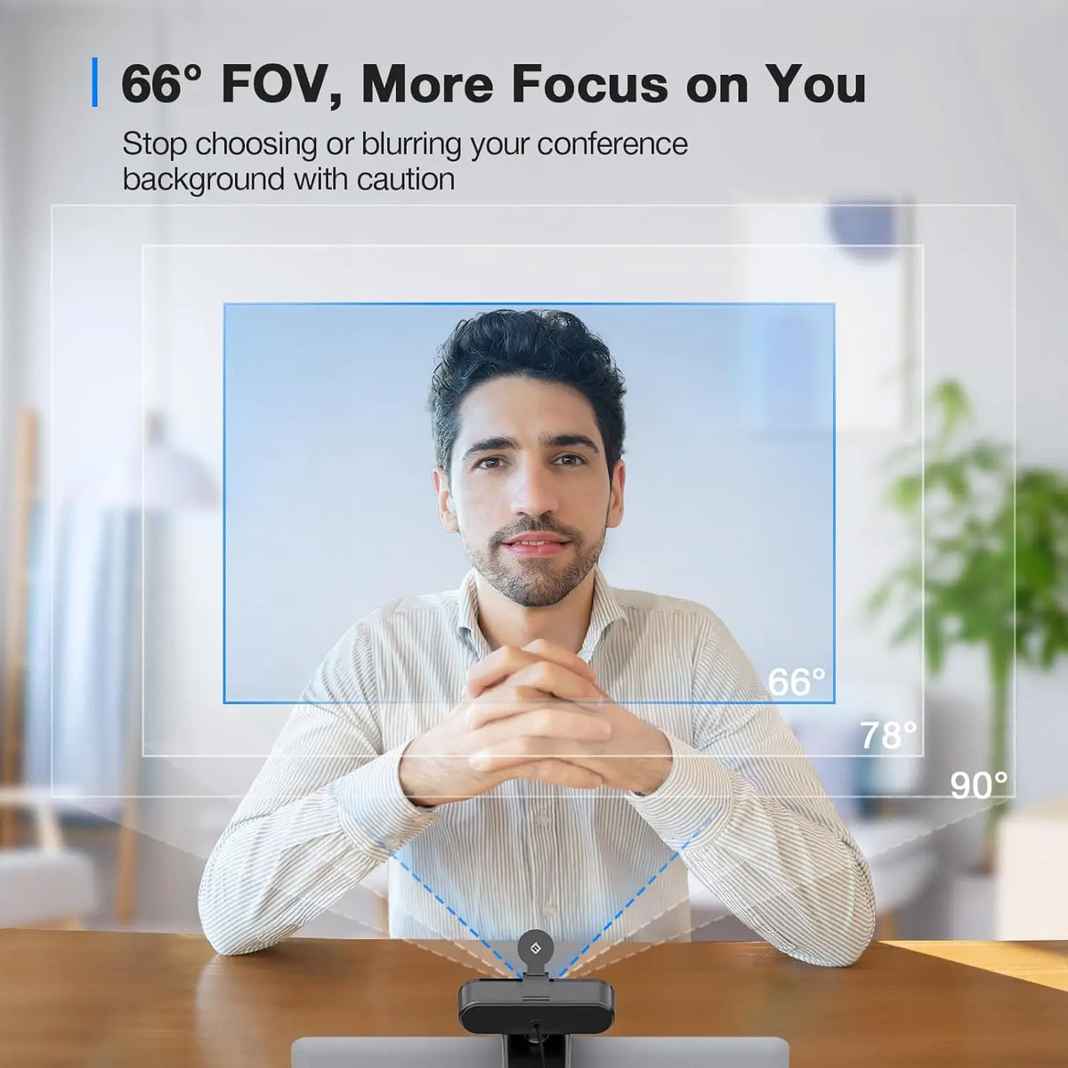 Webcam 4K Autofocus EMEET – 2 Microfoni, USB, 66°, per Streaming e Videoconferenze
