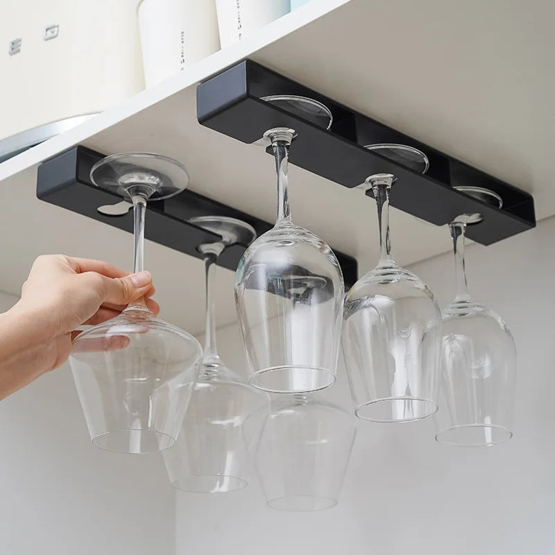 Appendiabiti per Bicchieri da Vino Autoadesivo – Senza Forare, per Bar e Cucina