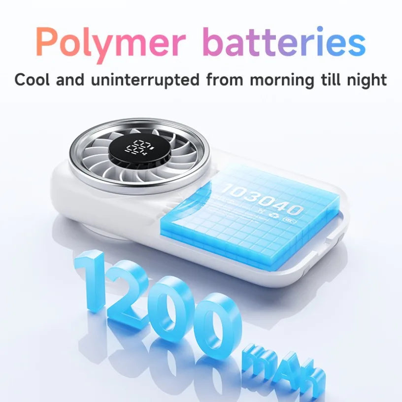 Mini Ventilatore Portatile Turbo – 100 Velocità, USB, Display LED, 80.000 RPM