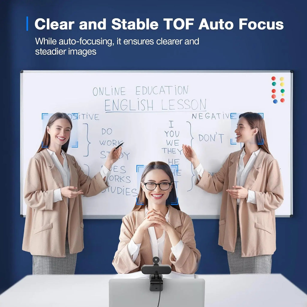 Webcam 4K Autofocus EMEET – 2 Microfoni, USB, 66°, per Streaming e Videoconferenze