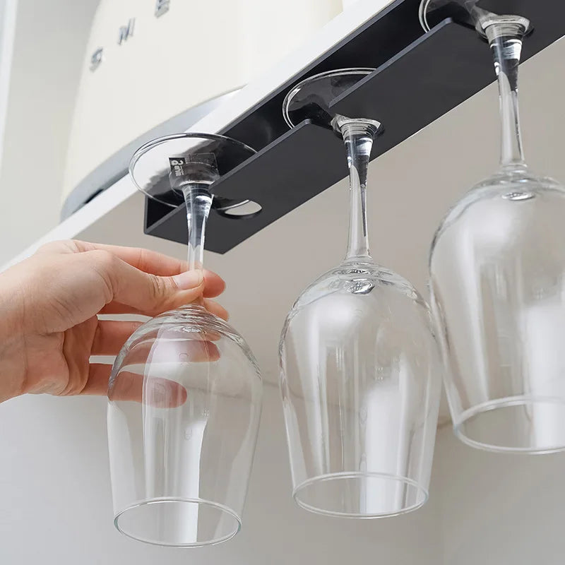 Appendiabiti per Bicchieri da Vino Autoadesivo – Senza Forare, per Bar e Cucina