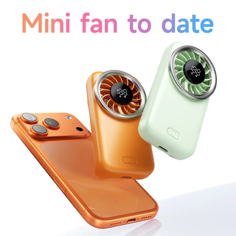 Mini Ventilatore Portatile Turbo – 100 Velocità, USB, Display LED, 80.000 RPM