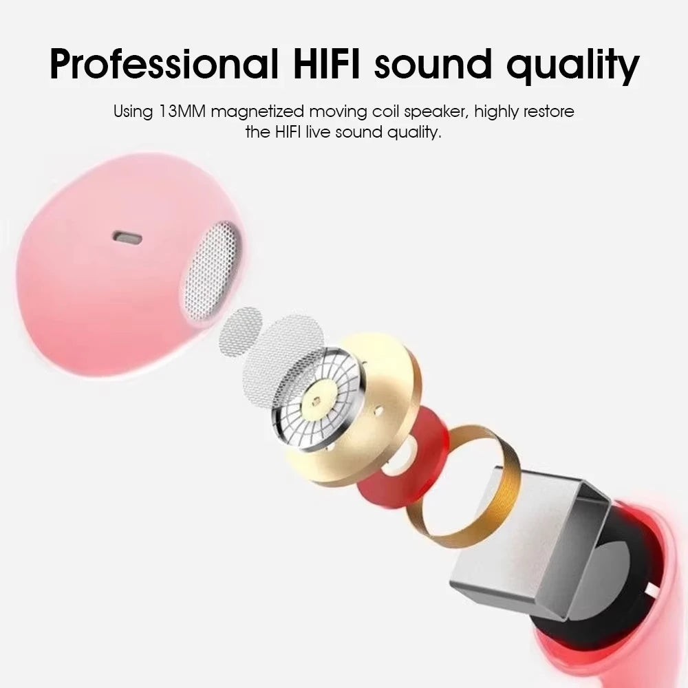 Auricolari Stereo Macaron 3,5mm – Cablati con Microfono, per Sport e Musica