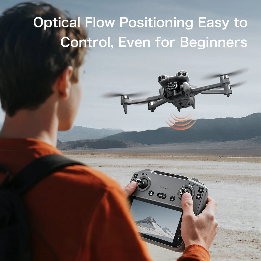 Drone GT50 GPS Professionale – Fotocamera 8K HD, Brushless 5G, Flusso Ottico