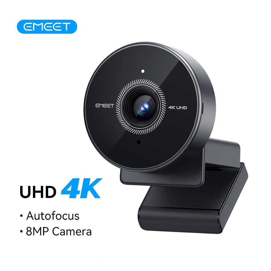 Webcam 4K EMEET 1080P 60fps – con Microfono, USB, per PC, Desktop e Laptop