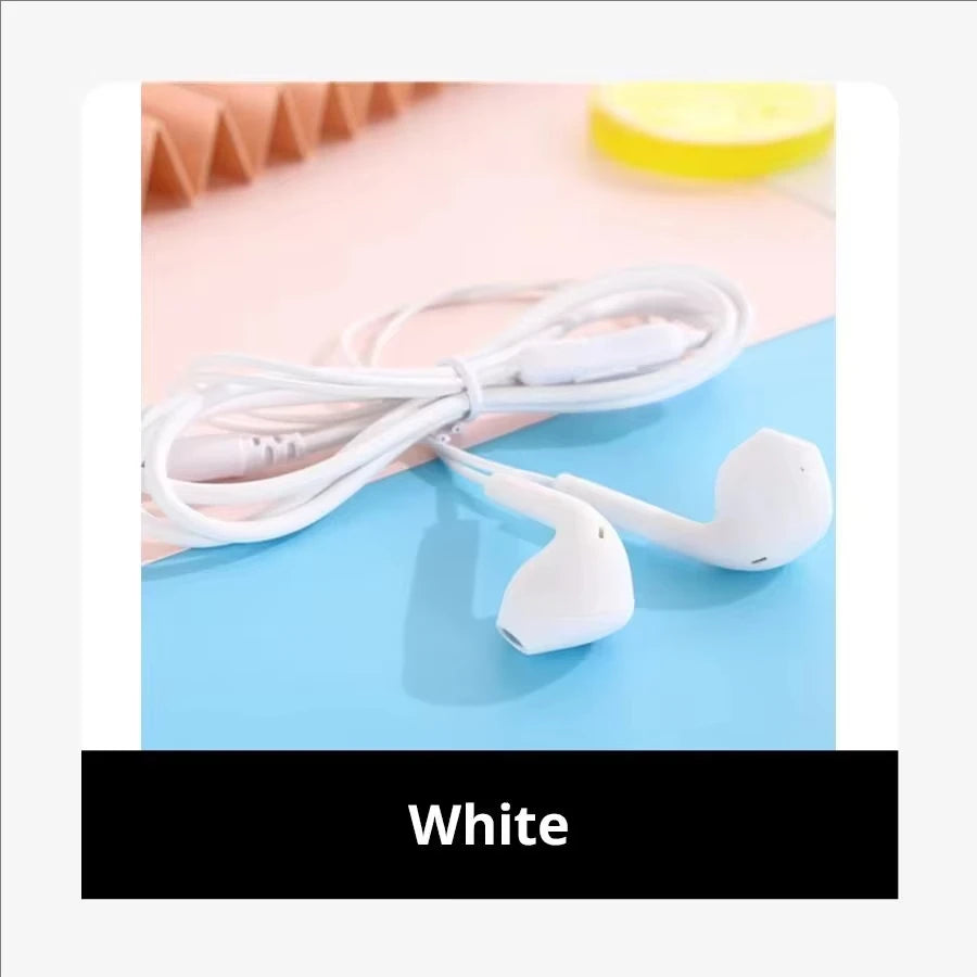 Auricolari Stereo Macaron 3,5mm – Cablati con Microfono, per Sport e Musica