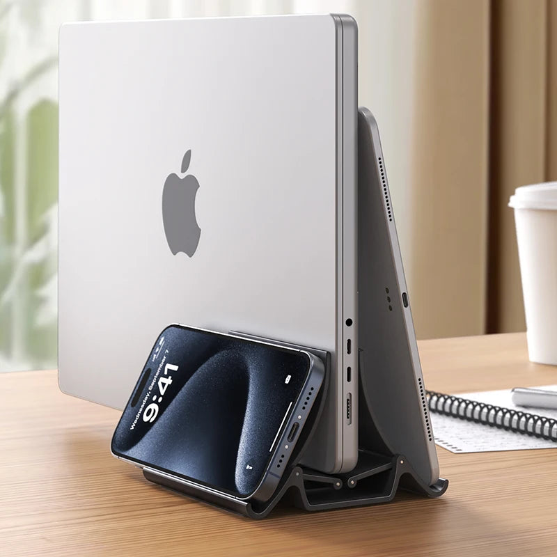 Supporto Laptop Verticale CABLETIME – per MacBook, Surface, HP, Dell e iPad