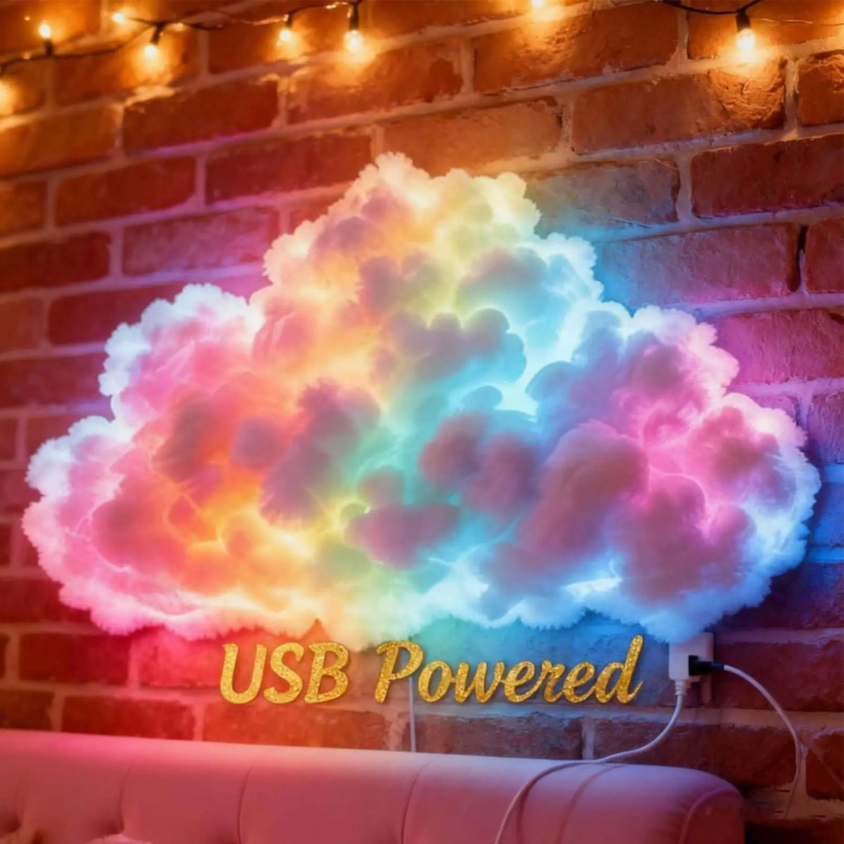 Lampada 3D LED Nuvola Thunder Cloud – Ritmo Musicale, USB, per Camera e Gaming